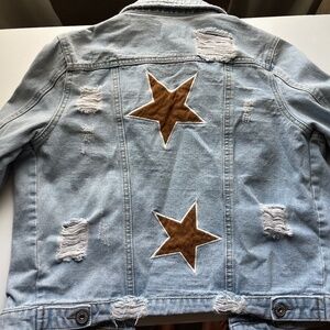 Distressed Jean jacket